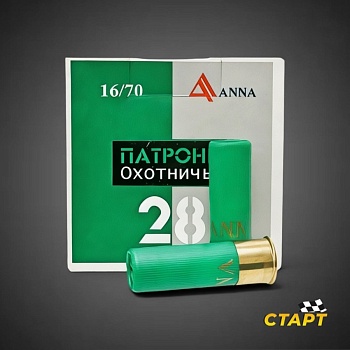Патрон 16/70/28 ANNA картечь 7,6 мм
