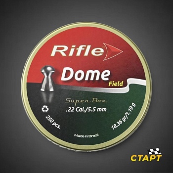 Пули пневм. "Rifle Field Series Domed" кал 5,5 мм 1,19 гр (250 шт)