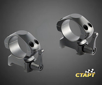 Кольца для прицела Nikko Stirling Diamond QR быстросъемные на Weawer, 25,4 мм, средние, сталь